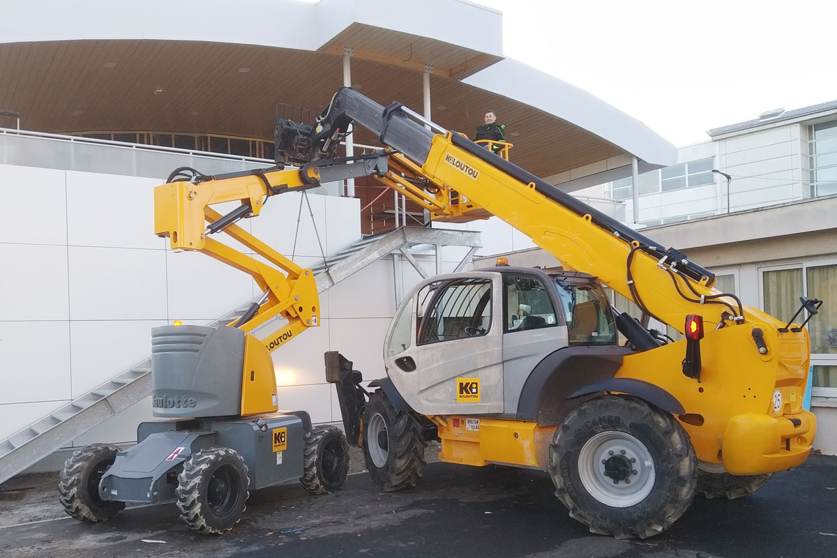 Vincent Bretéché Métal Concept (44) pose sur chantier